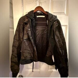 Blanc Noir Black Camouflage Field Jacket